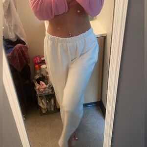 White Brandy Melville Sweatpants